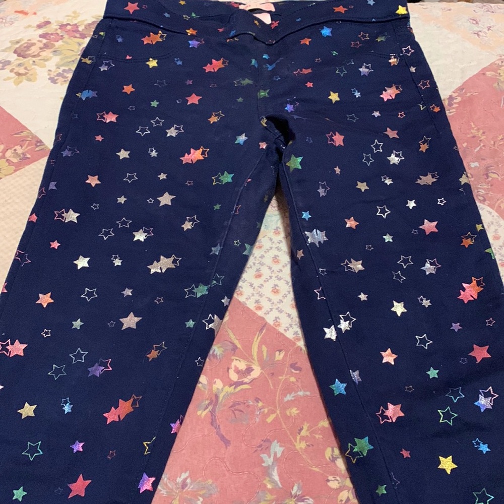 Navy blue with shiny stars